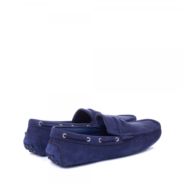 Ανδρικά παπούσια Gavrin μπλε, 3 - Kalapod.gr